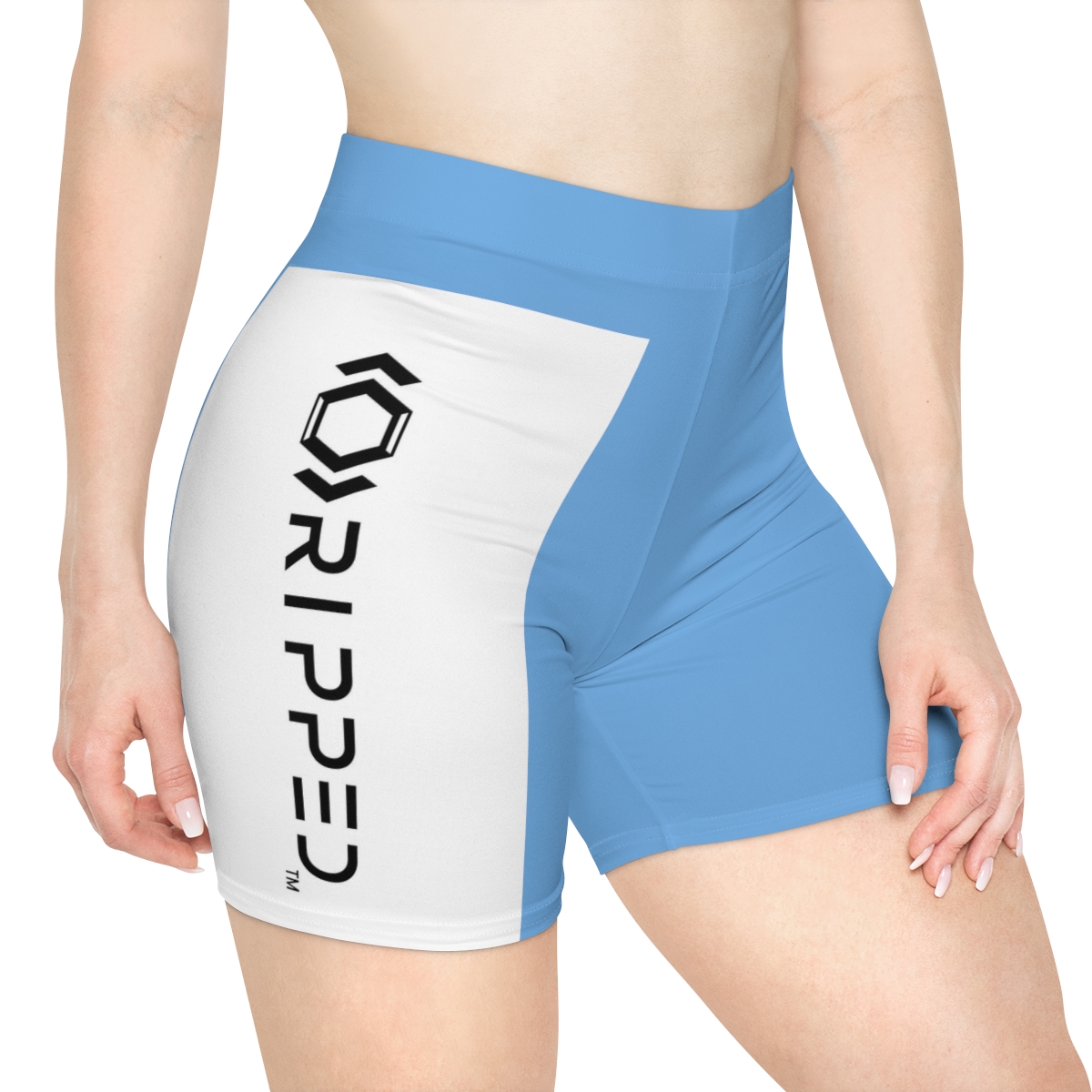 Ripped Women's Light Blue Vert Athletic Shorts