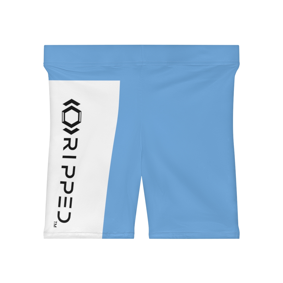Ripped Women's Light Blue Vert Athletic Shorts - Image 2