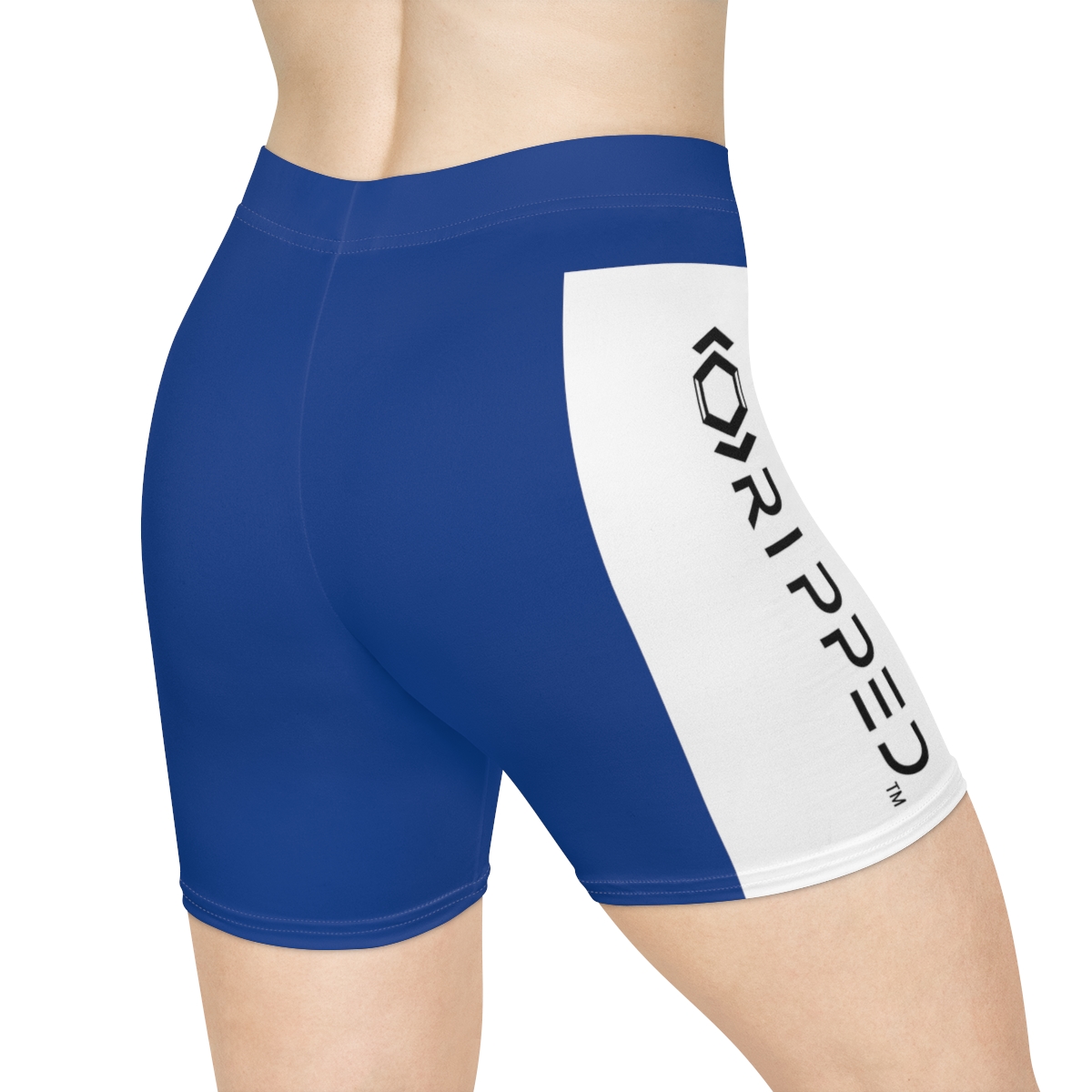 Ripped Women's Dark Blue Vert Athletic Shorts - Image 4