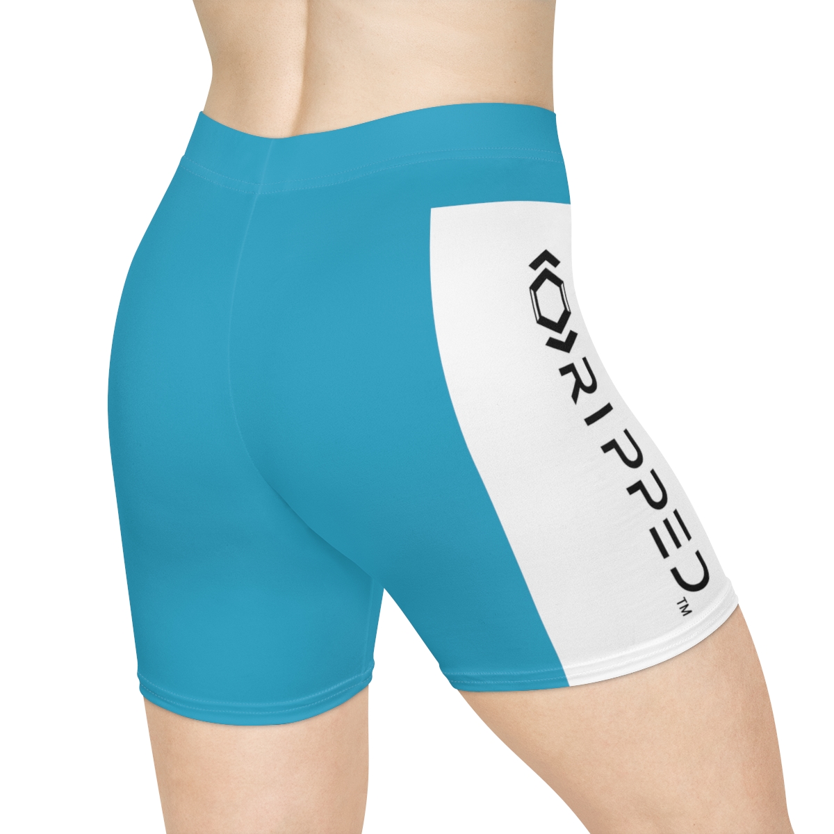Ripped Women's Ocean Blue Vert Athletic Shorts - Image 4
