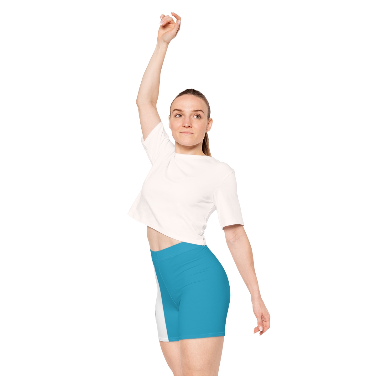 Ripped Women's Ocean Blue Vert Athletic Shorts - Image 7