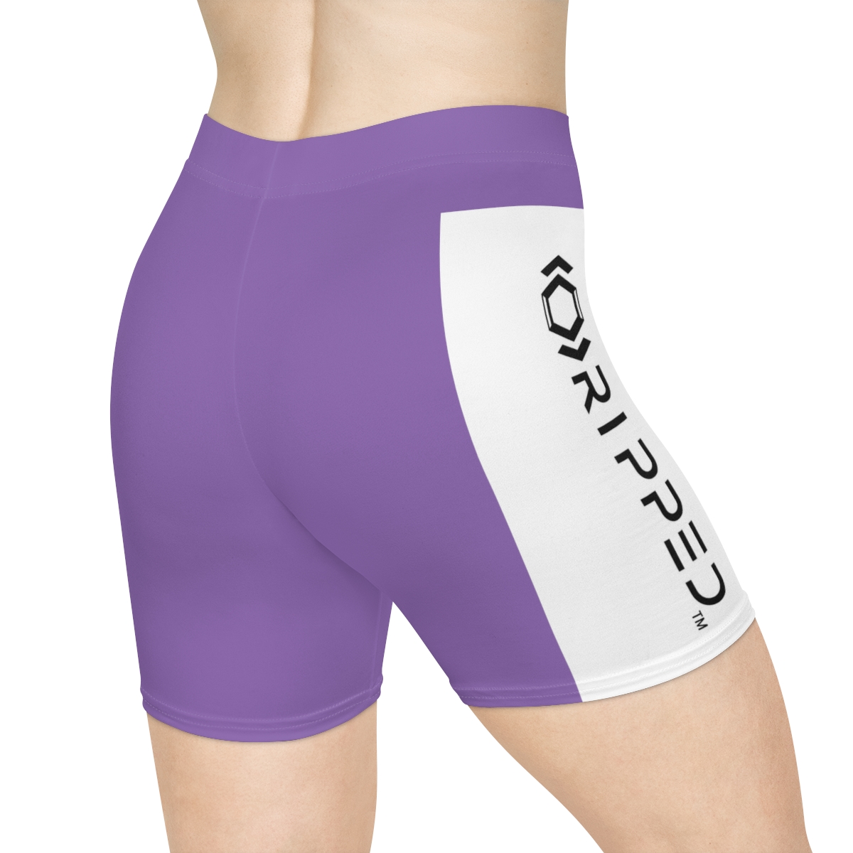 Ripped Women's Purple Vert Athletic Shorts - Image 4