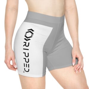 Ripped Women's Light Grey Vert Athletic Shorts