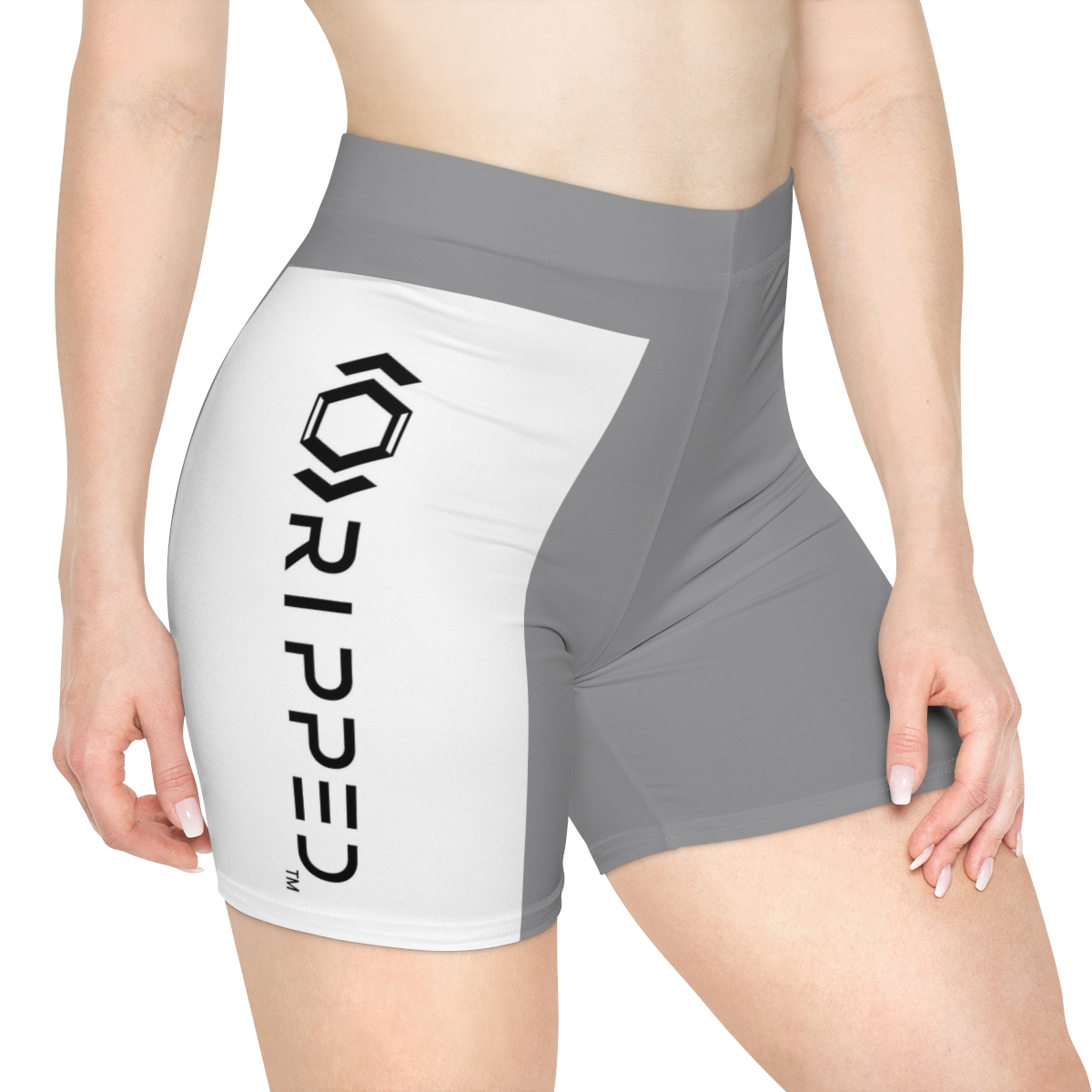 Ripped Women's Grey Vert Athletic Shorts
