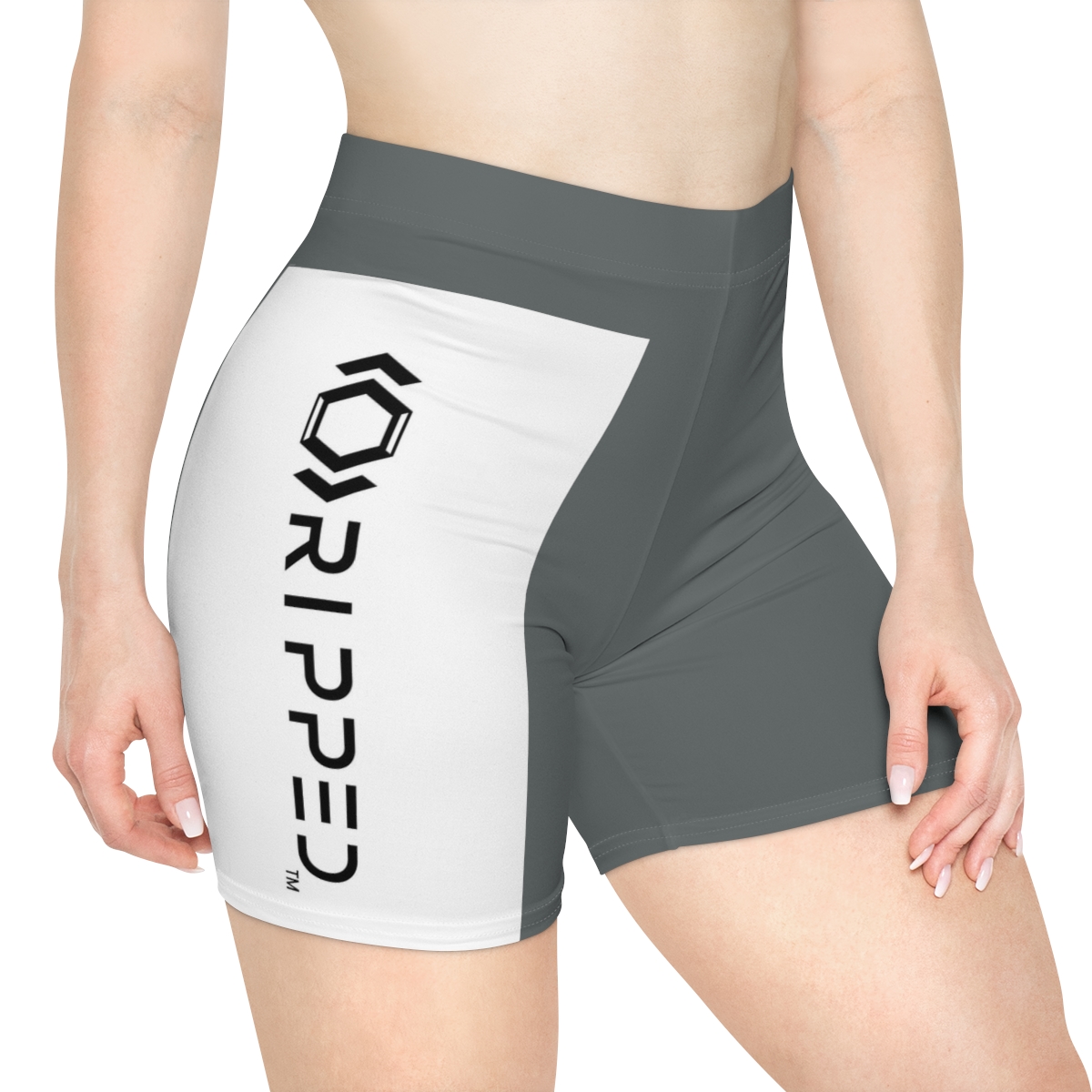 Ripped Women's Dark Grey Vert Athletic Shorts
