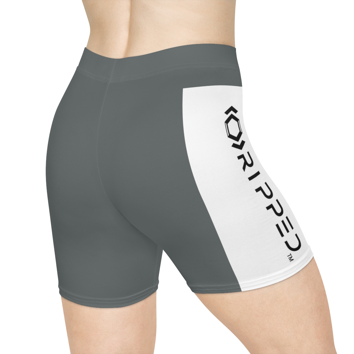 Ripped Women's Dark Grey Vert Athletic Shorts - Image 4