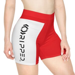 Ripped Women's Red Vert Athletic Shorts