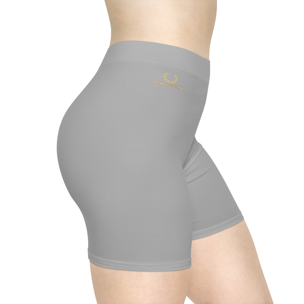 Surf Goddess Women's Light Grey Athletic Shorts - Image 5