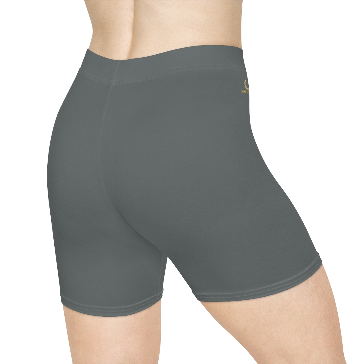 Surf Goddess Women's Dark Grey Athletic Shorts - Image 4