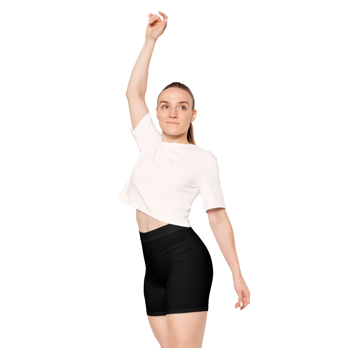 Surf Goddess Women's Black Athletic Shorts - Image 7