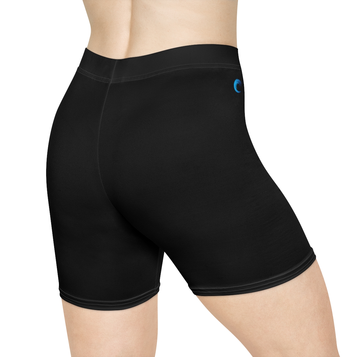 Rippn Surf Women's Wave Black Athletic Shorts - Image 4