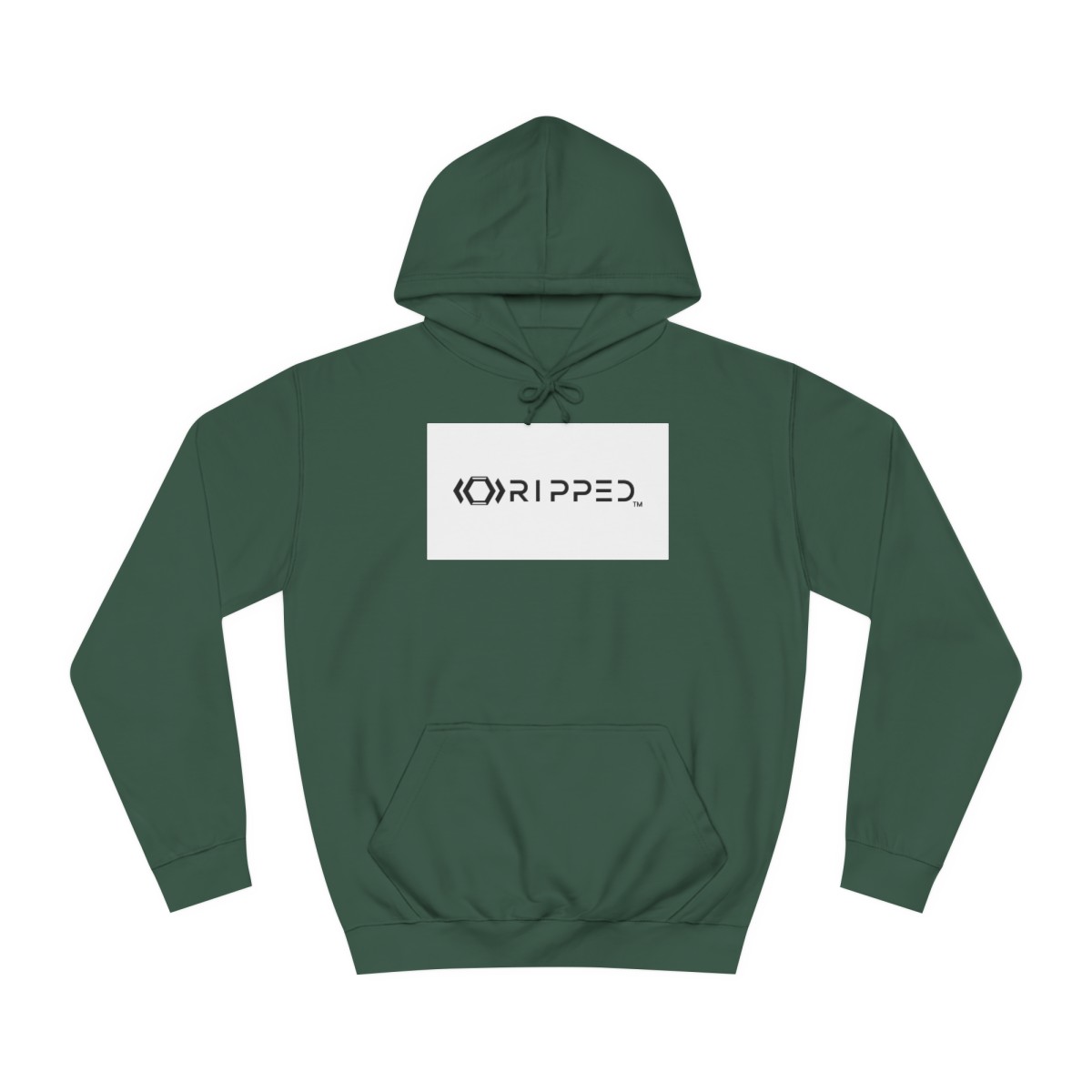 Ripped Men’s Dark Green Hoodie