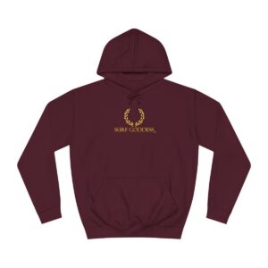 Surf Goddess Women’s Burgundy Hoodie
