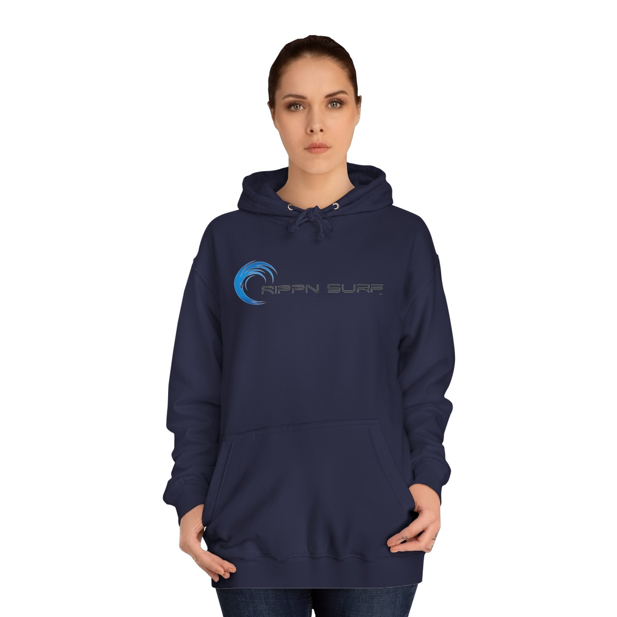 Rippn Surf Men’s Navy Blue Hoodie - Image 4