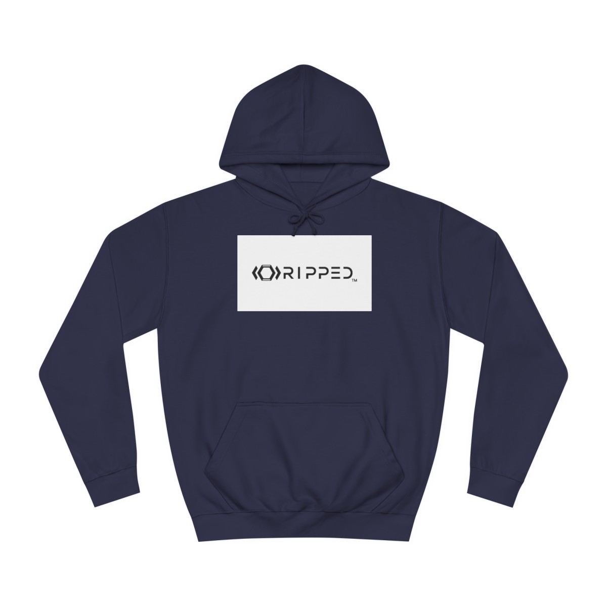 Ripped Men’s Navy Blue Hoodie
