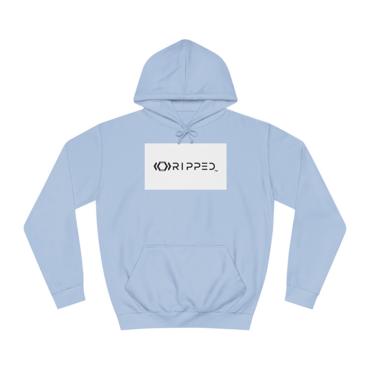 Ripped Men’s Light Blue Hoodie