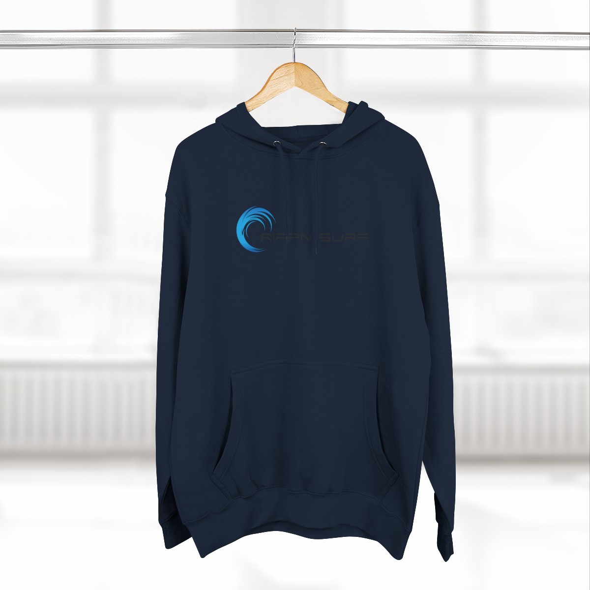 Rippn Surf Men’s Navy Blue Fleece Hoodie - Image 4