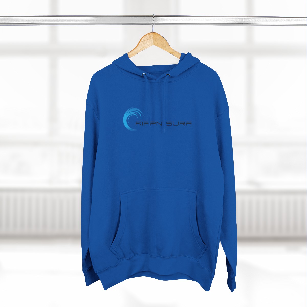 Rippn Surf Men’s Blue Fleece Hoodie - Image 4