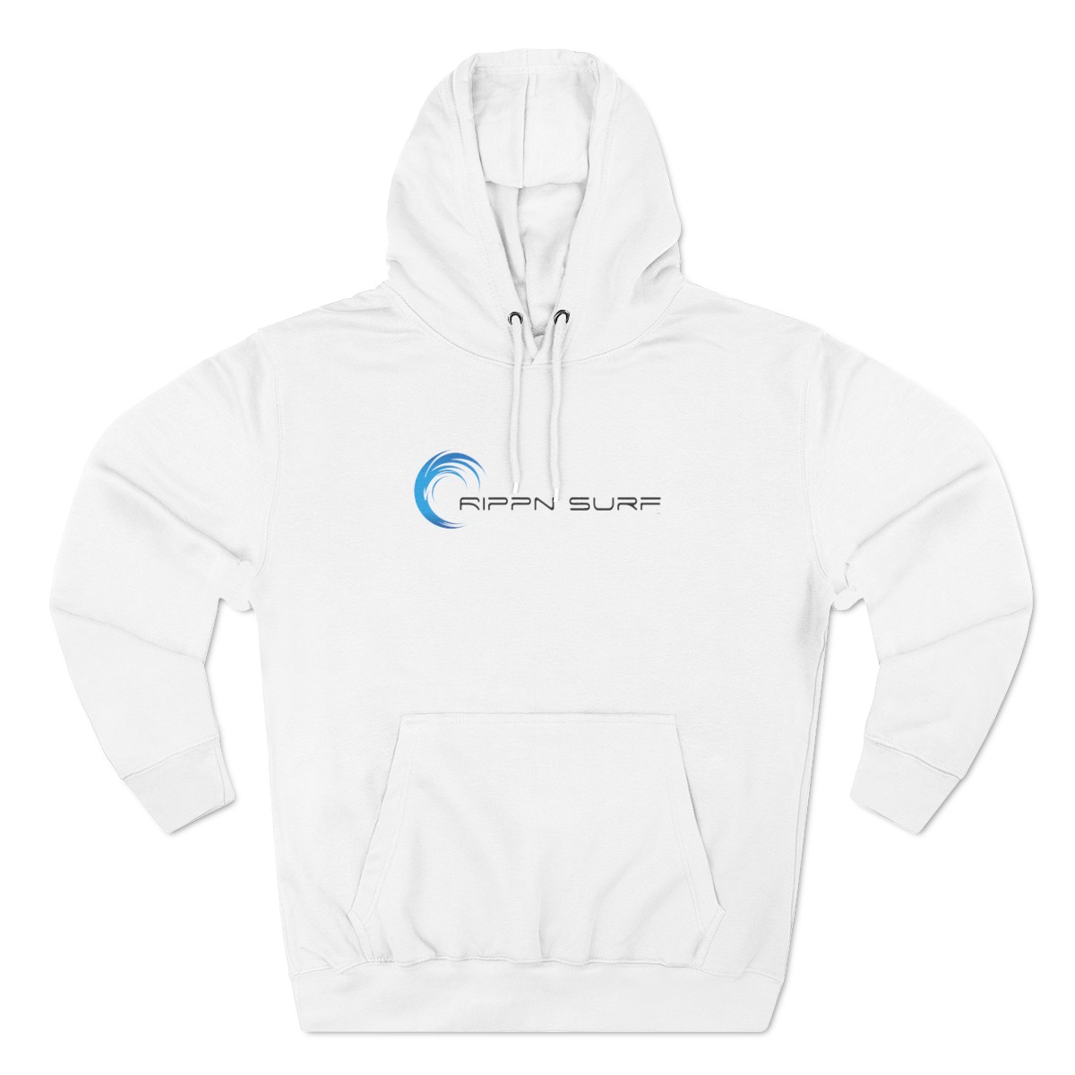 Rippn Surf Men’s White Fleece Hoodie