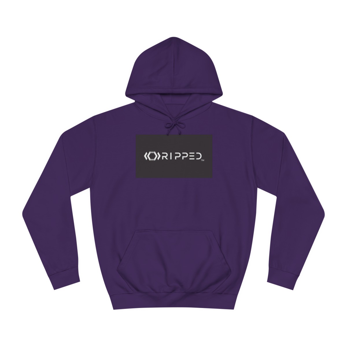 Ripped Women’s Purple Hoodie(Black/White Logo)