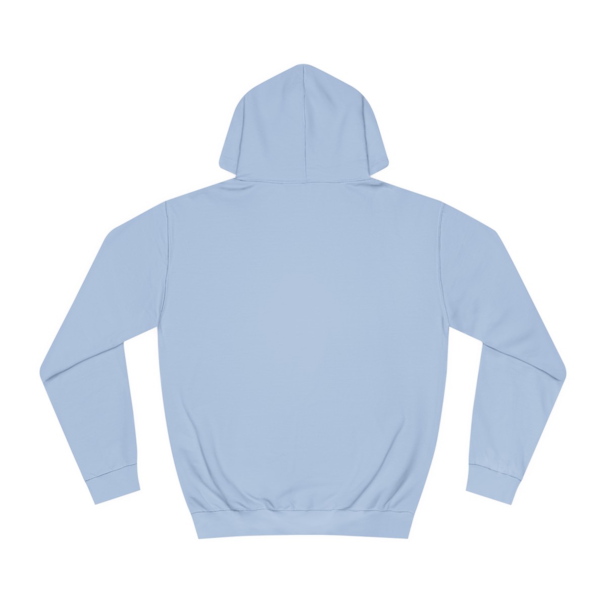 Ripped Women’s Light Blue Hoodie(Black/White Logo) - Image 2