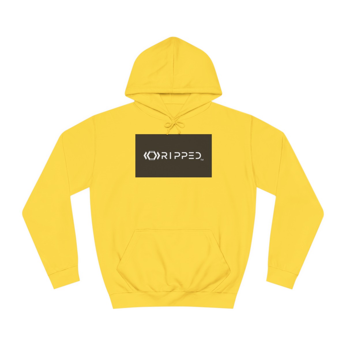 Ripped Women’s Yellow Hoodie(Black/White Logo)