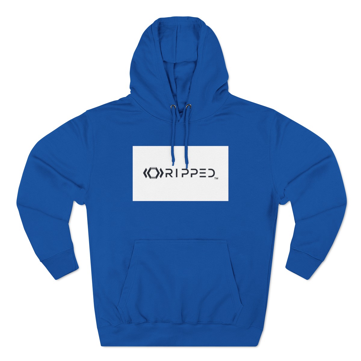 Ripped Women’s Blue Fleece Hoodie