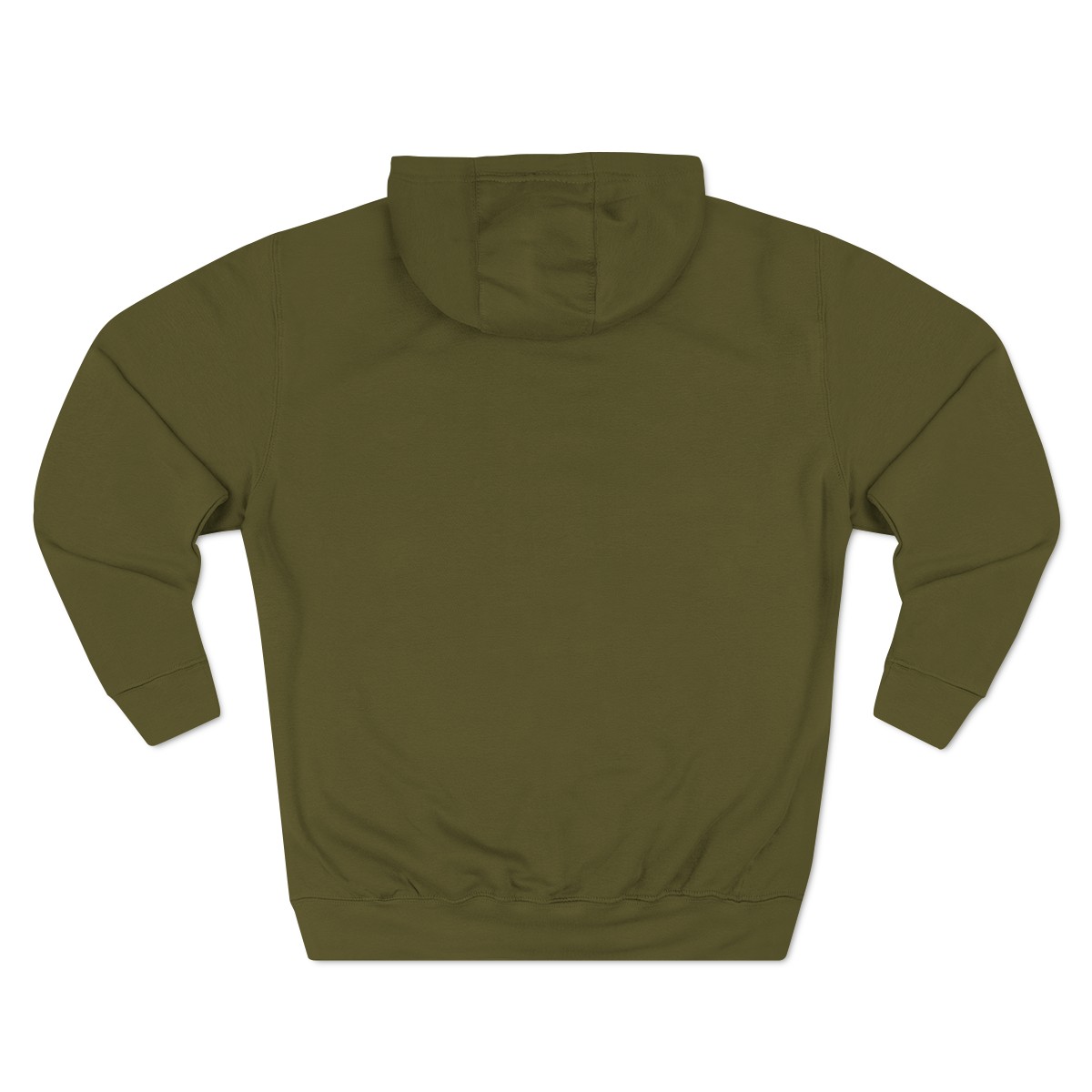 Ripped Men’s Green Fleece Hoodie(Black/White Logo) - Image 2