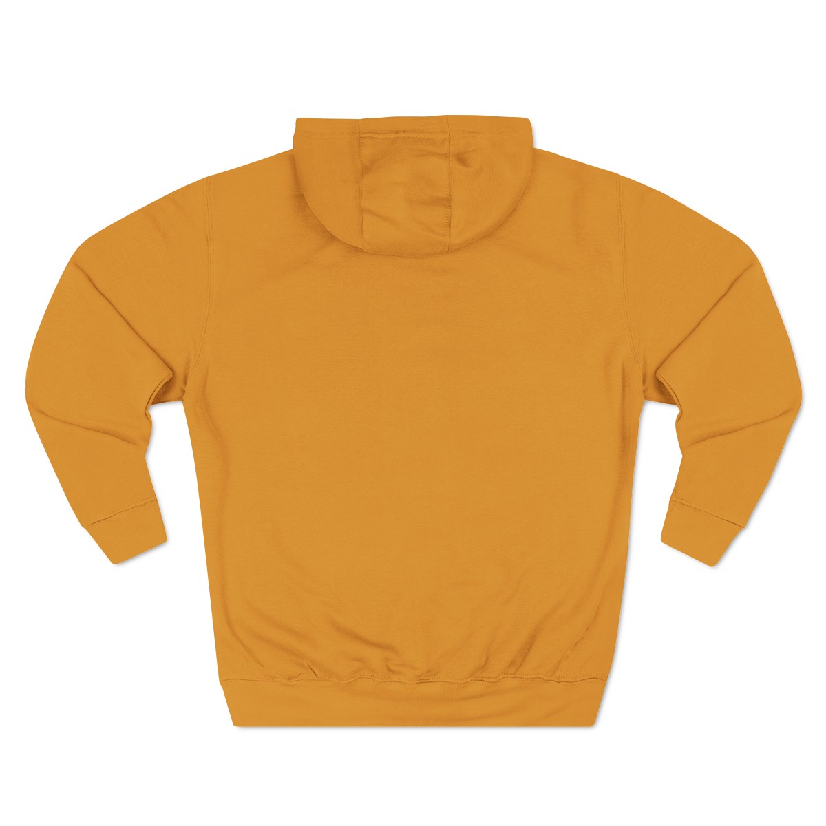 Ripped Men’s Yellow Fleece Hoodie(Black/White Logo) - Image 2