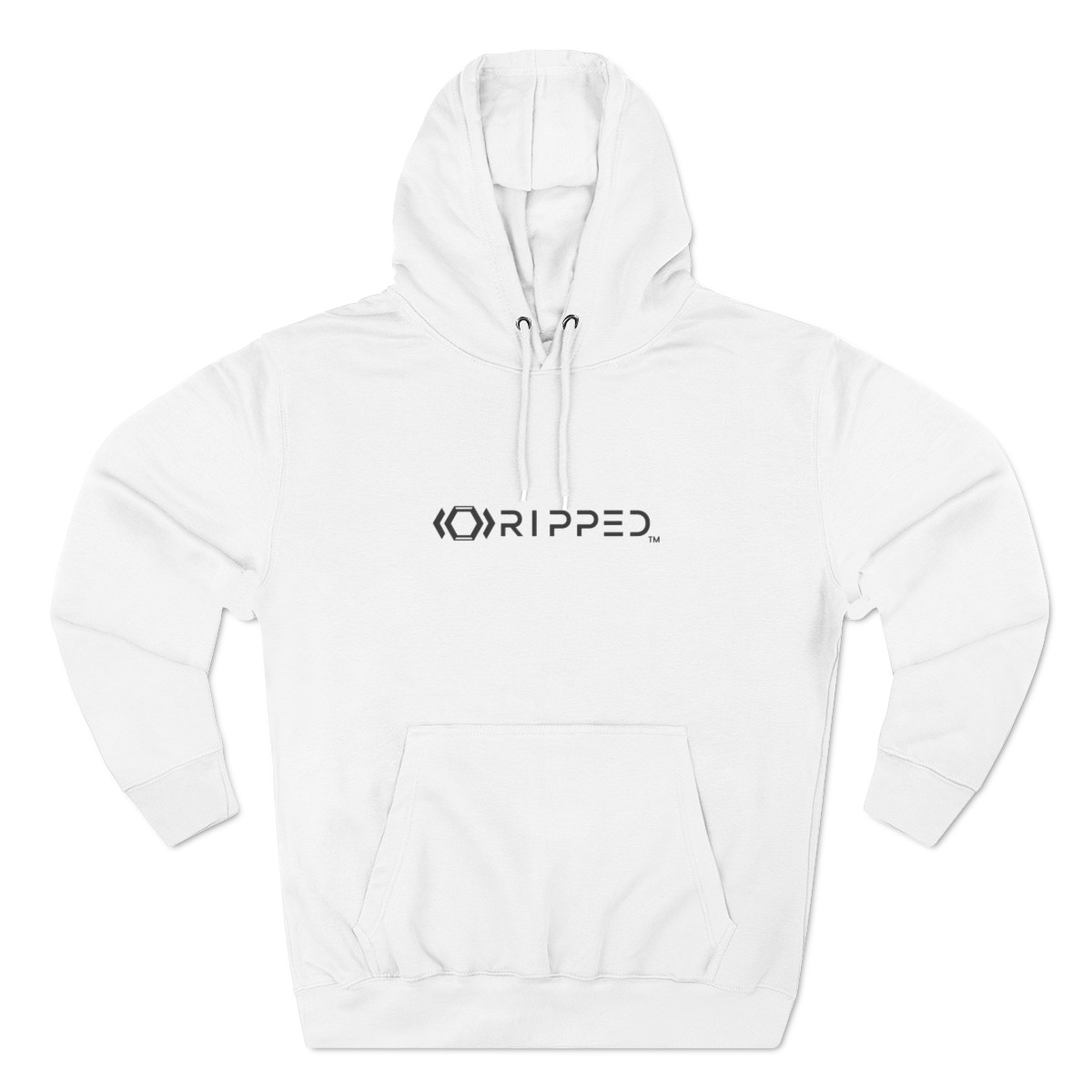 Ripped Women’s White Fleece Hoodie