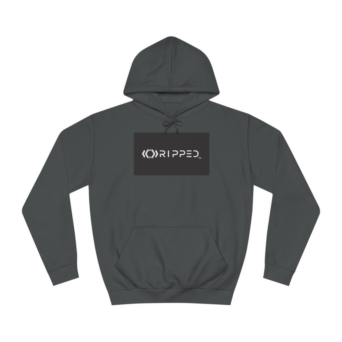 Ripped Women’s Steel Grey Hoodie(Black/White Logo)