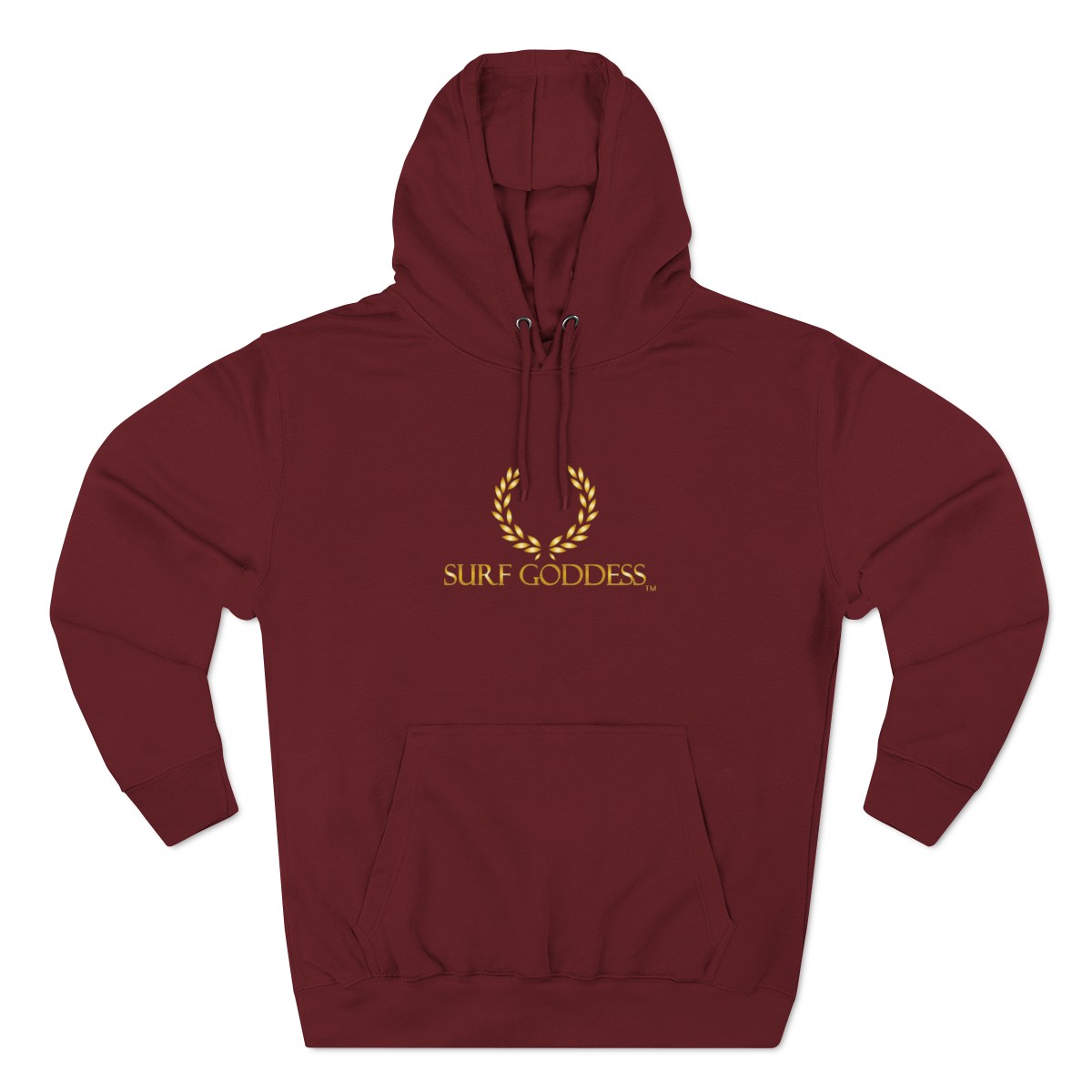 Surf Goddess Women’s Burgundy Fleece Hoodie