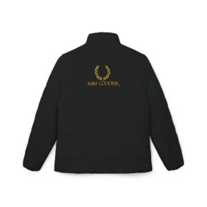 Surf Goddess Frontside Backside Black Women’s Puffer Jacket