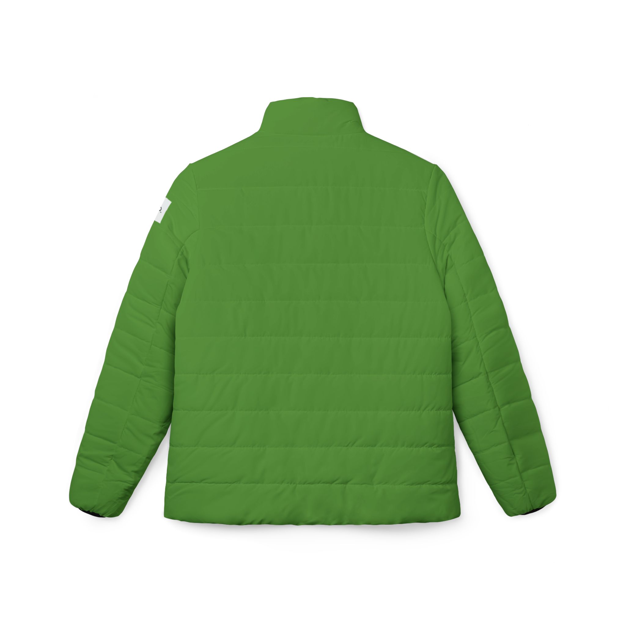 Ripped Green Women’s Puffer Jacket(White Logo) - Image 2