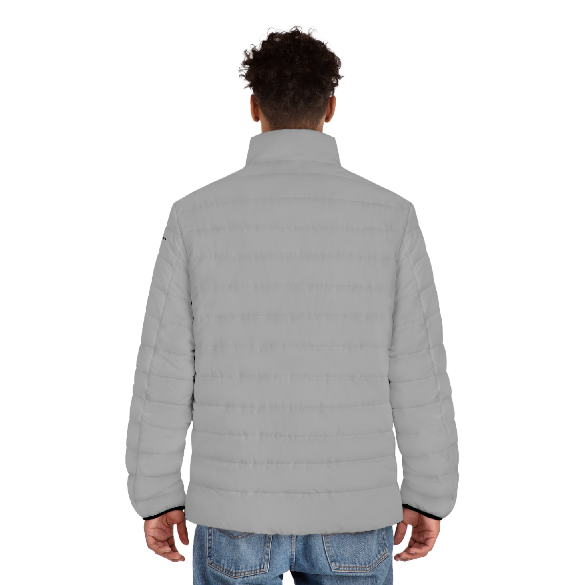 Rippn Surf Men's Light Grey Puffer Jacket - Image 4