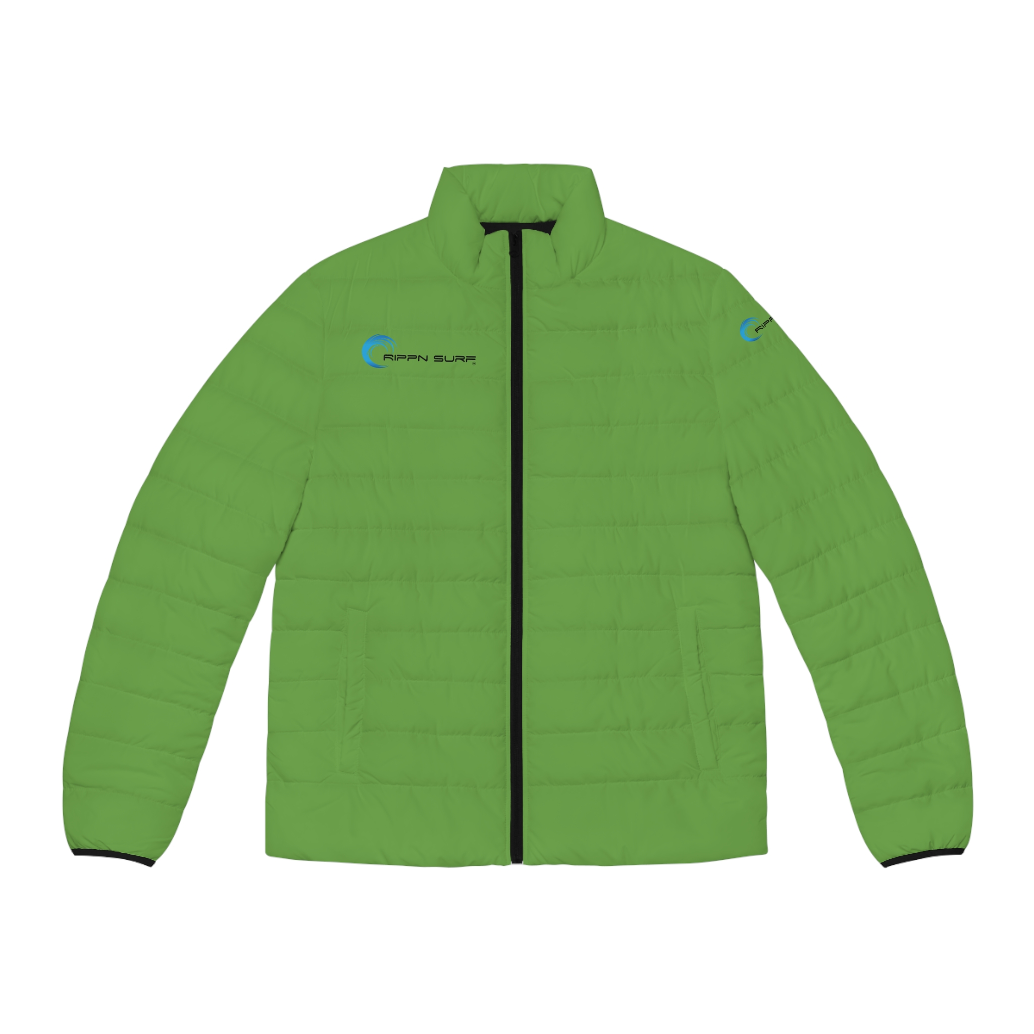 Rippn Surf Men's Green Puffer Jacket