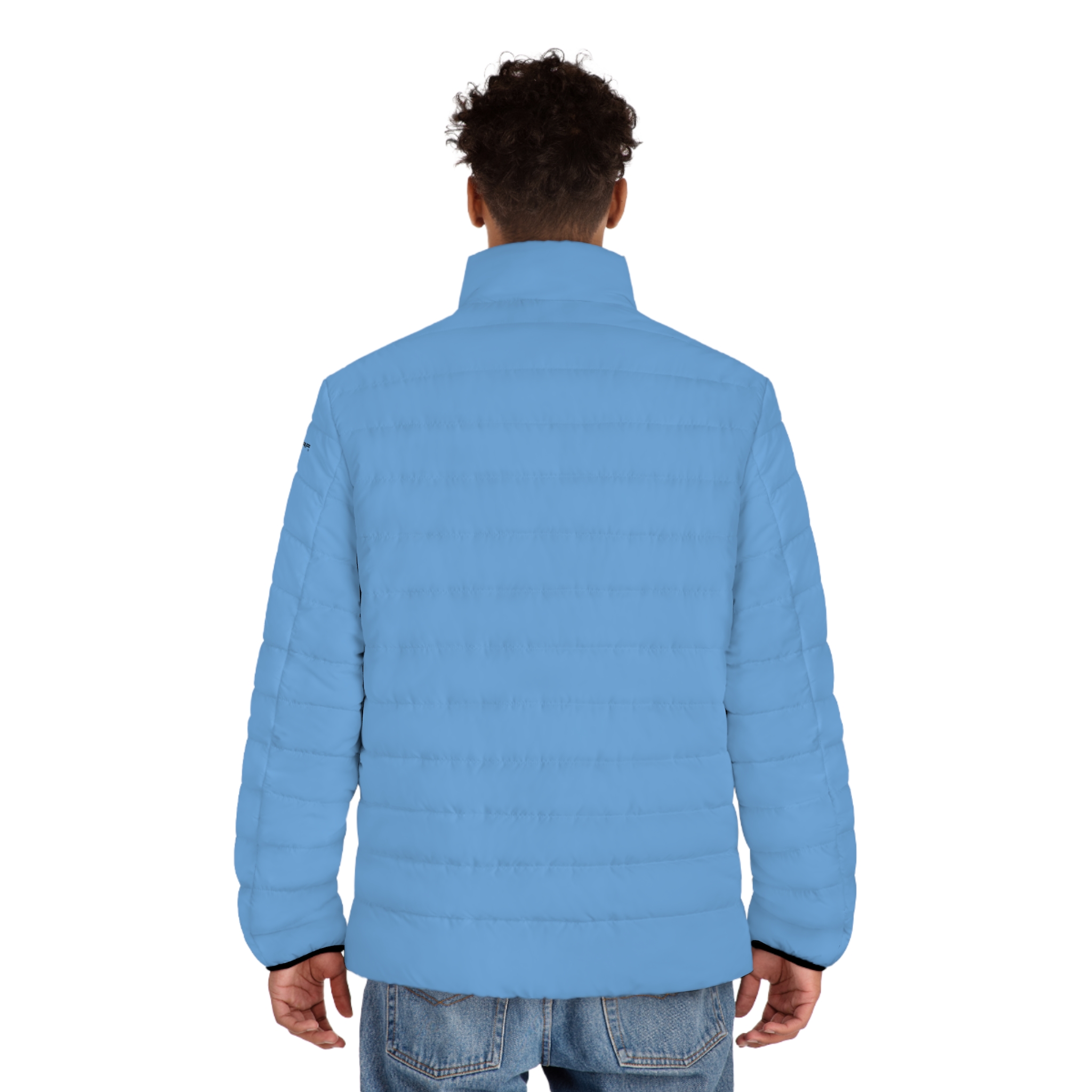 Rippn Surf Men's Light Blue Puffer Jacket - Image 4
