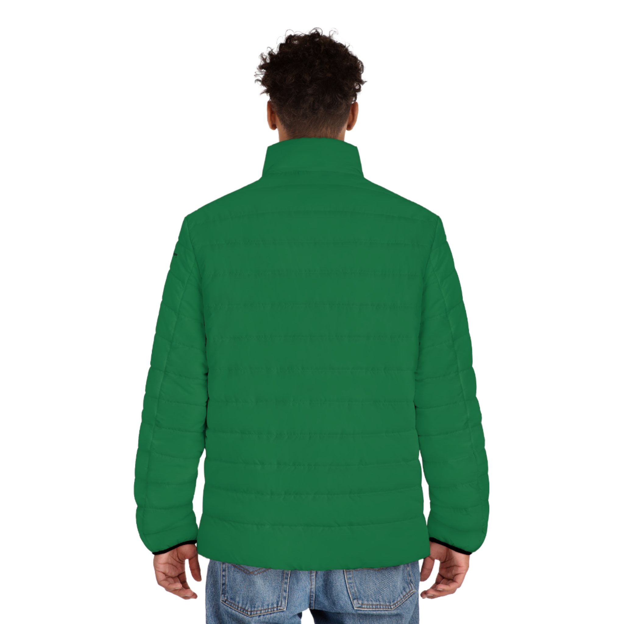 Rippn Surf Men's Dark Green Puffer Jacket - Image 4
