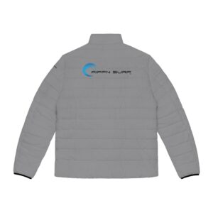 Rippn Surf Backside Wave Men's Grey Puffer Jacket