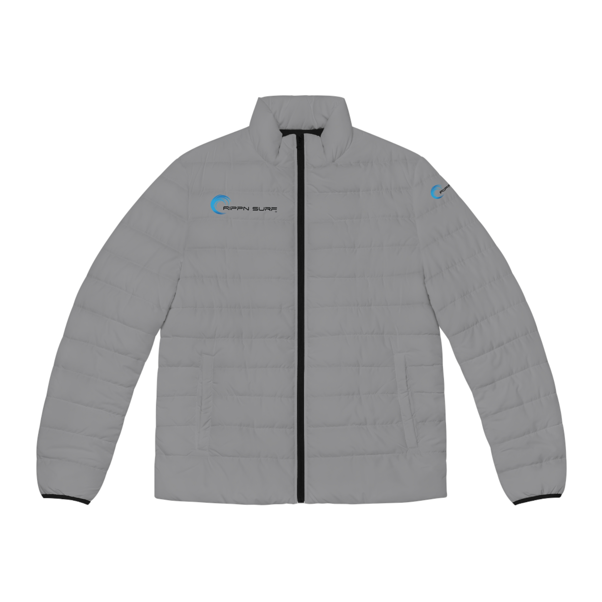 Rippn Surf Men's Grey Puffer Jacket