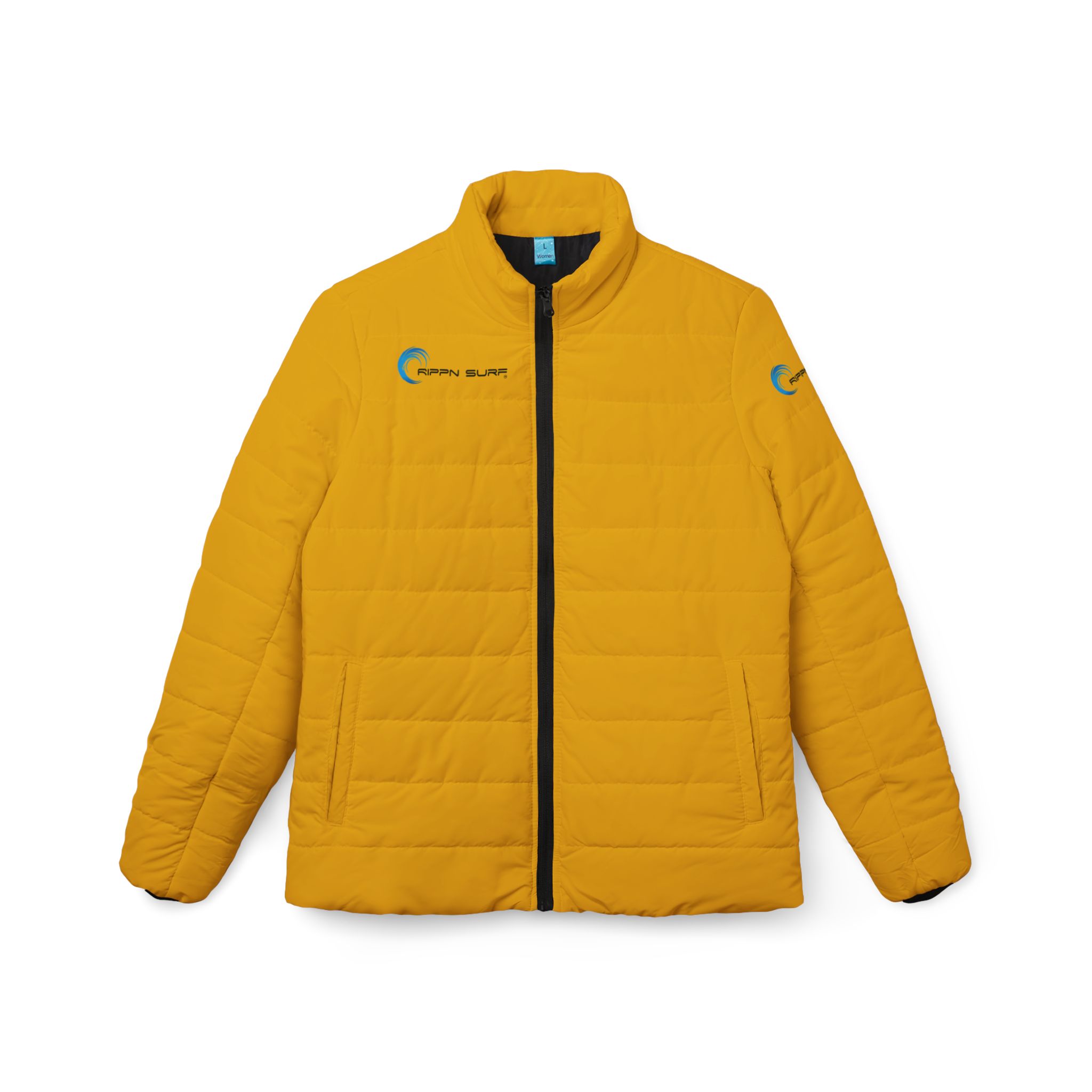 Rippn Surf Yellow Women’s Puffer Jacket