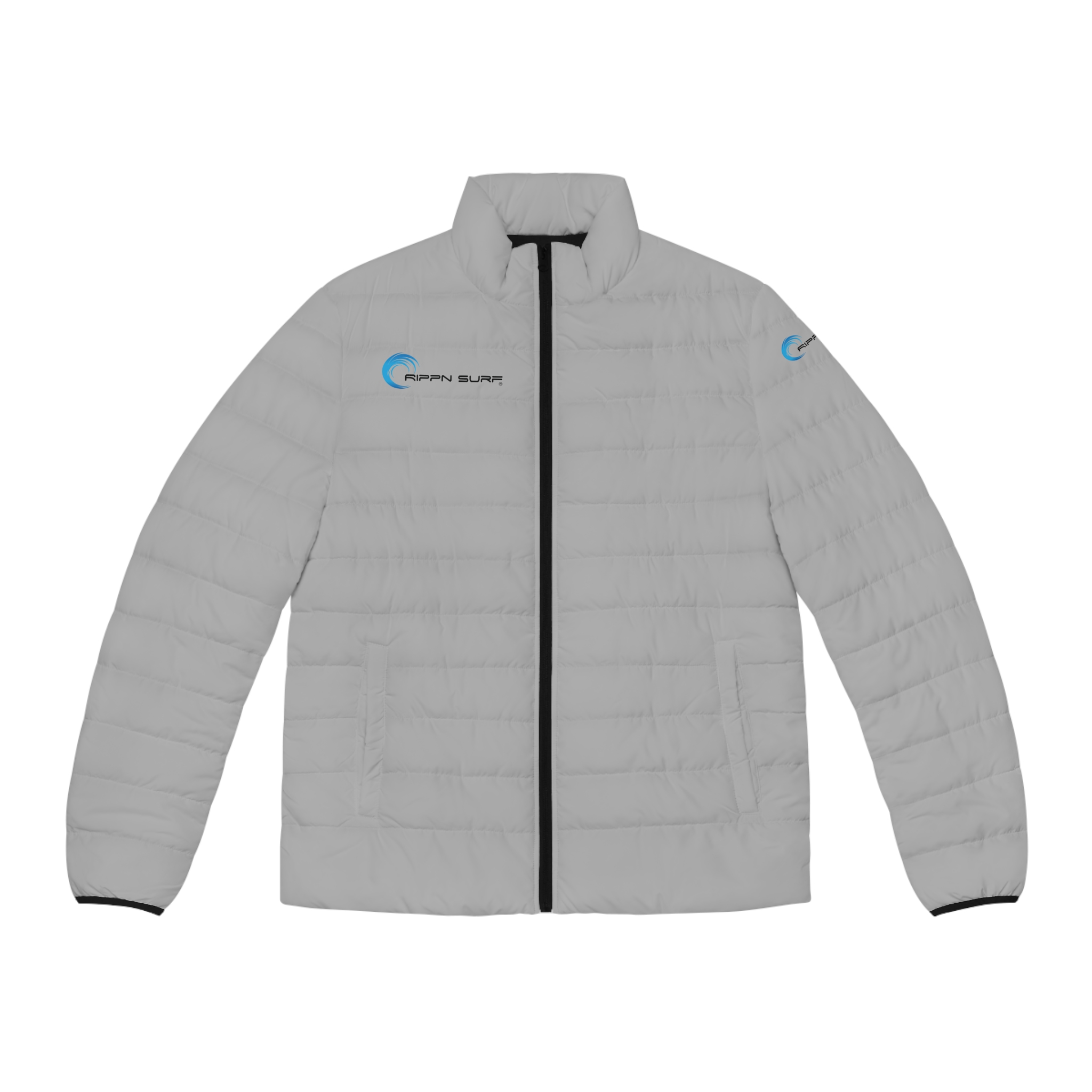 Rippn Surf Men's Light Grey Puffer Jacket
