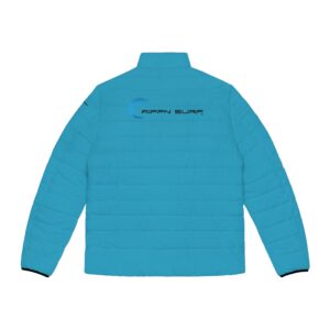Rippn Surf Backside Wave Men's Ocean Blue Puffer Jacket