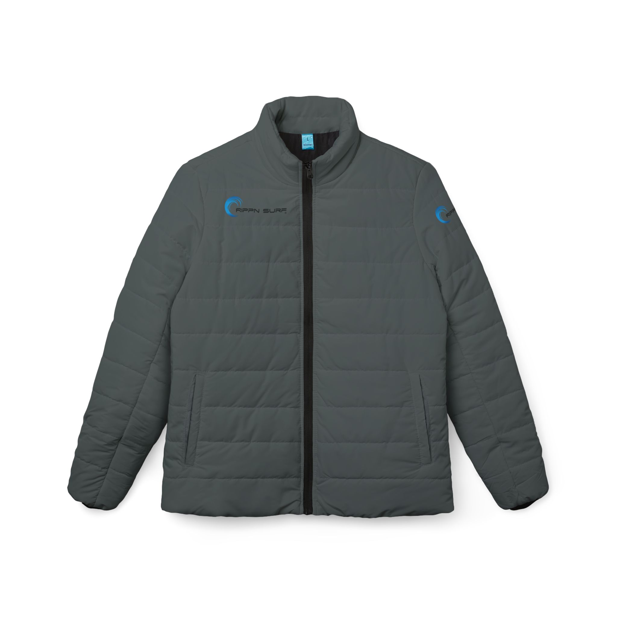 Rippn Surf Dark Grey Women’s Puffer Jacket