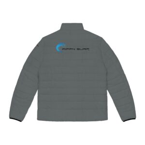 Rippn Surf Backside Wave Men's Dark Grey Puffer Jacket