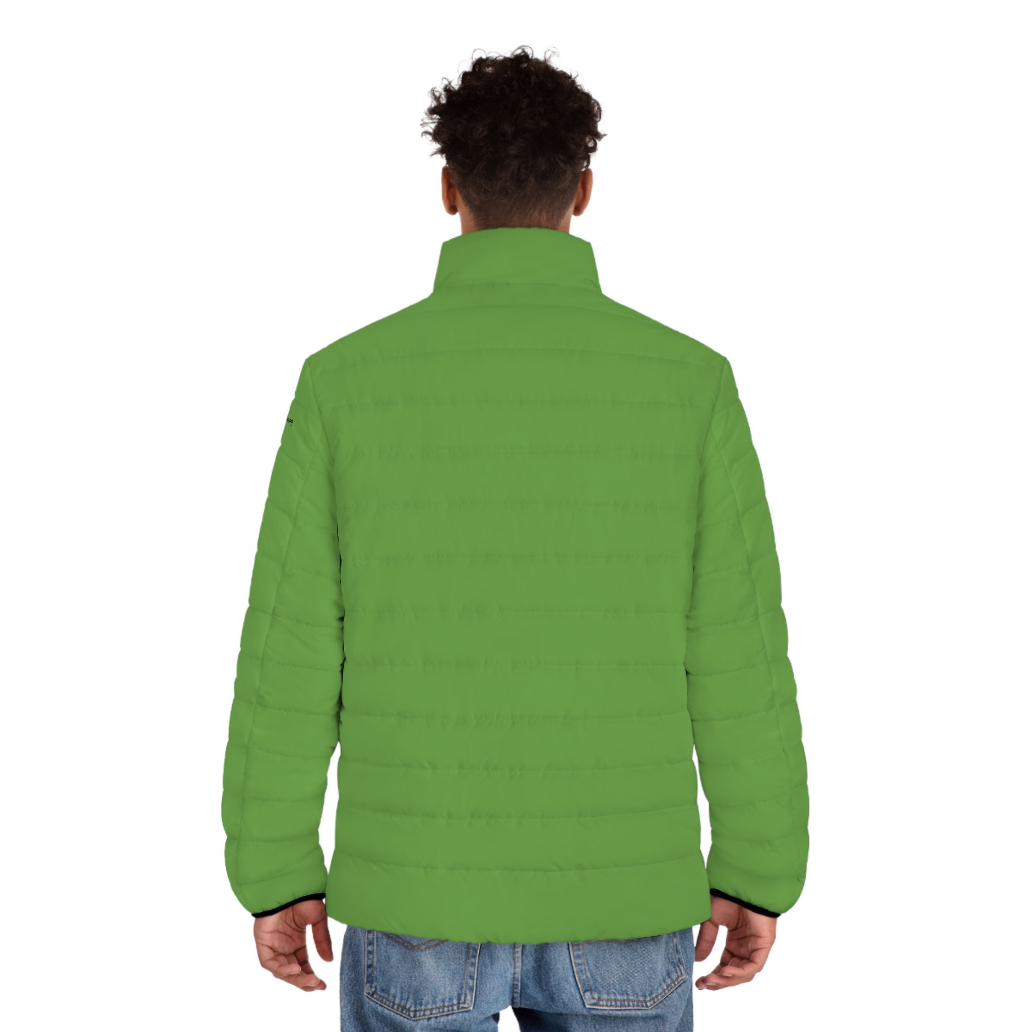 Rippn Surf Men's Green Puffer Jacket - Image 4