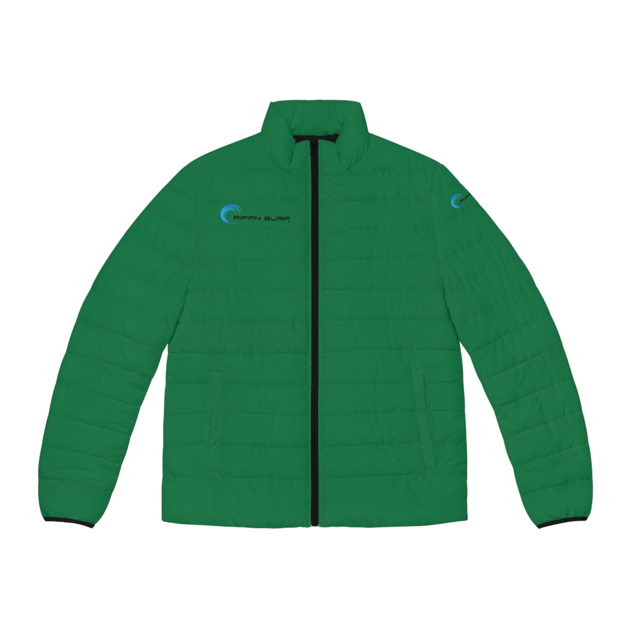 Rippn Surf Men's Dark Green Puffer Jacket