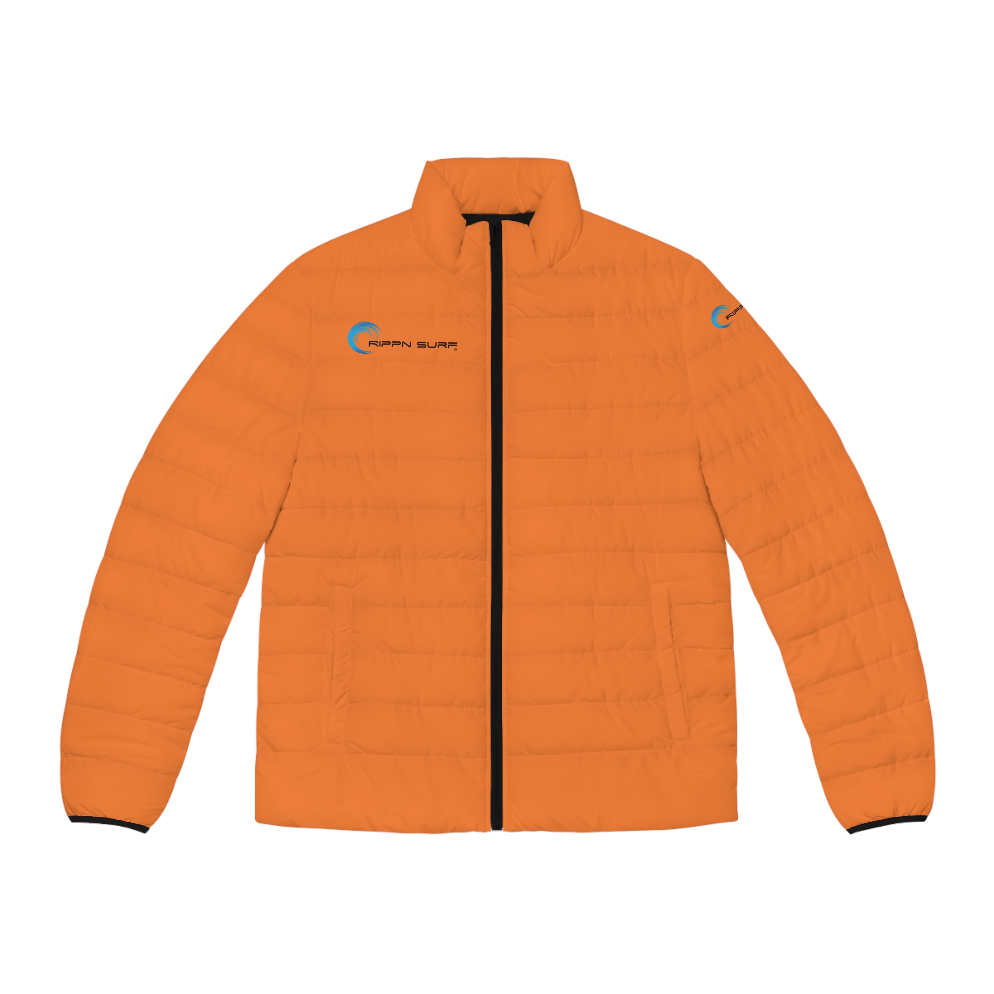 Rippn Surf Men's Light Orange Puffer Jacket
