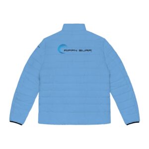 Rippn Surf Backside Wave Men's Light Blue Puffer Jacket