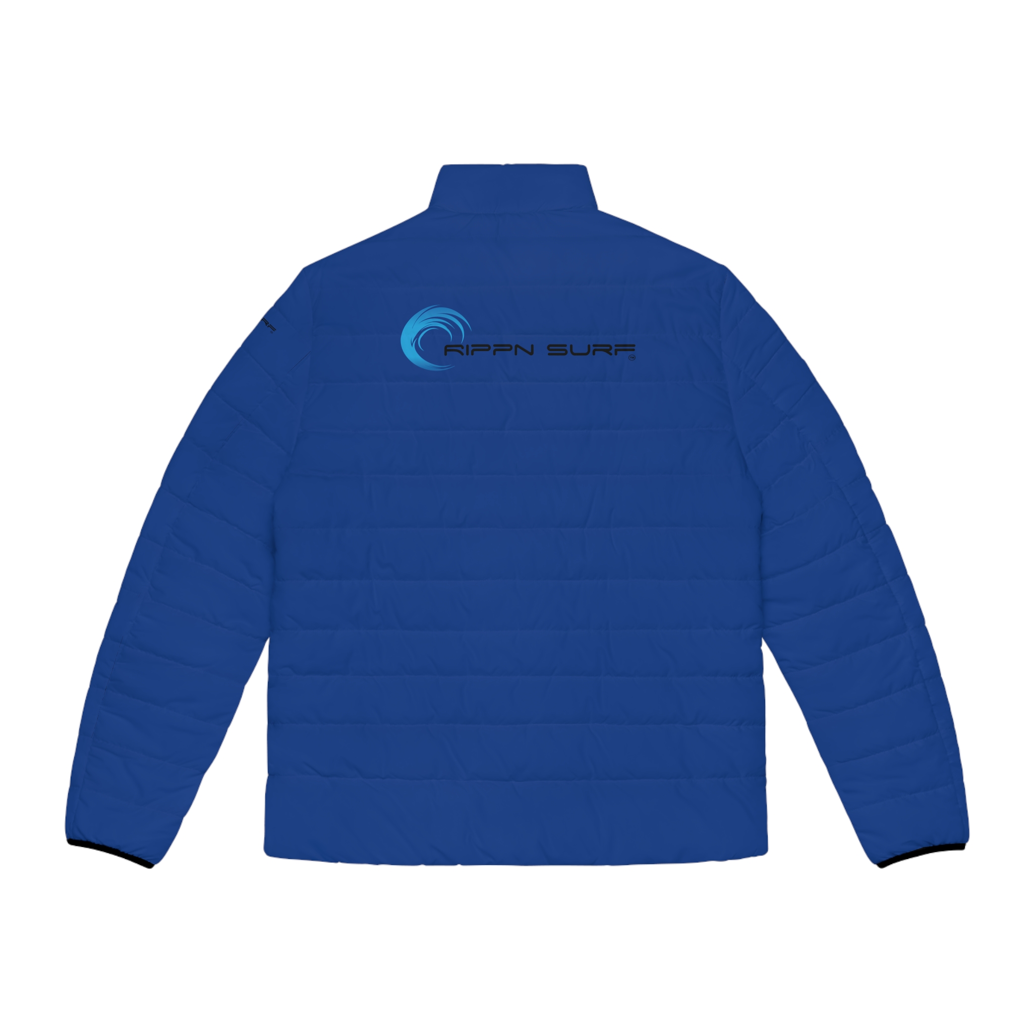 Rippn Surf Backside Wave Men's Dark Blue Puffer Jacket